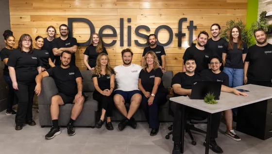 L’équipe de Delisoft dans ses bureaux